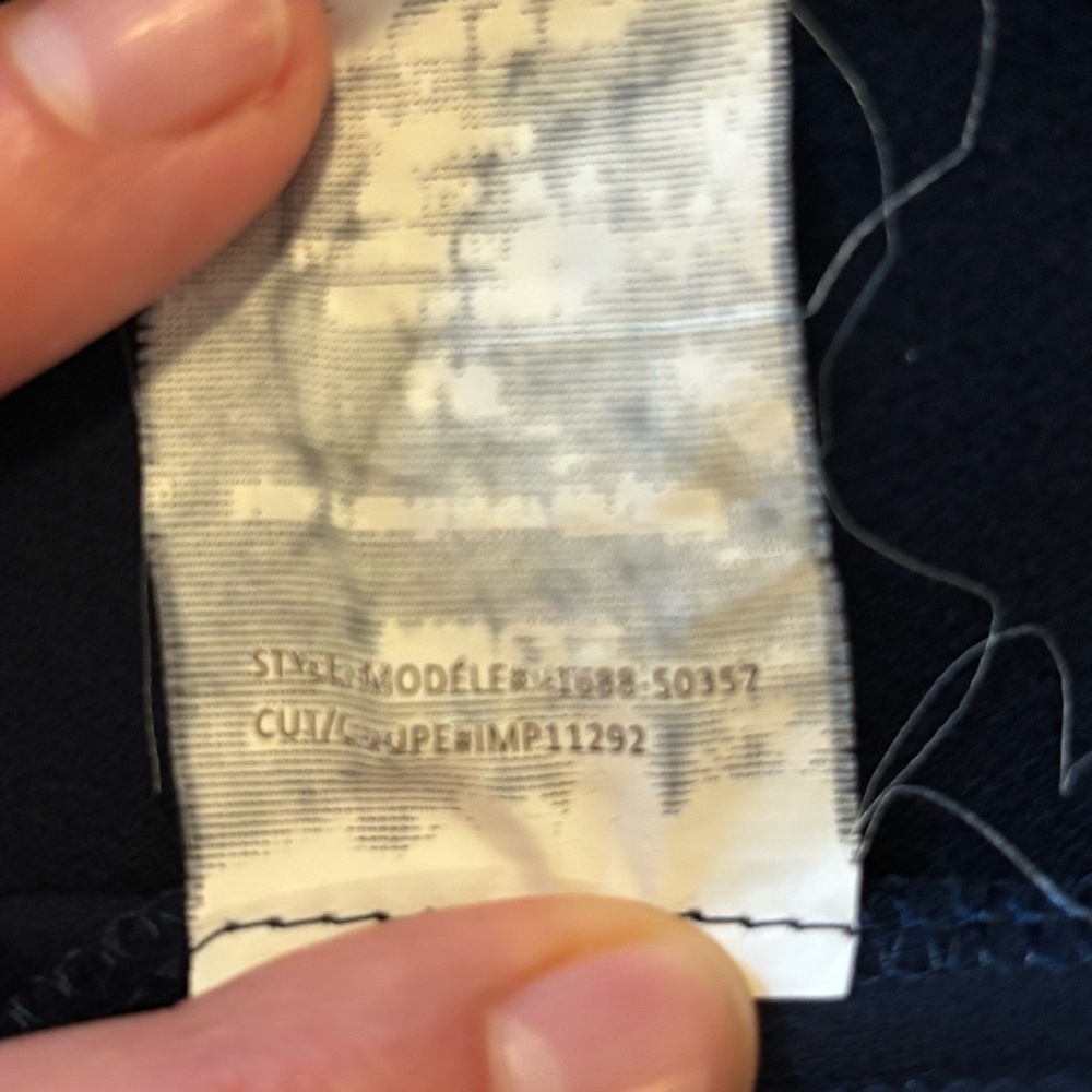Vince Navy V-Neck Drape Dress - Size Sββ - Picture 9 of 9